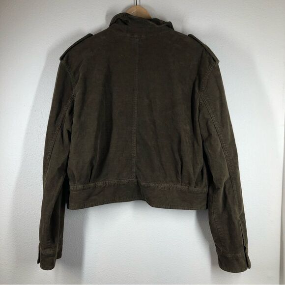 Free People Everlyn Corduroy Jacket In Moss Green Size Large - Picture 6 of 10